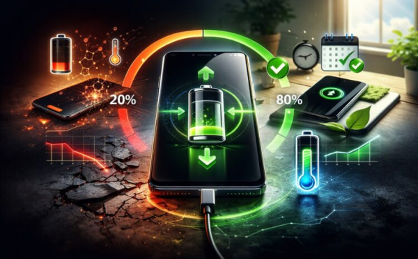 Почему нужно заряжать смартфон от 20% до 80%