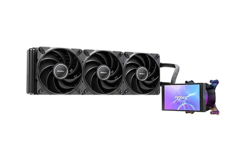 Antec начала продажи готовой СЖО Vortex View 360 с крупным экраном на водоблоке