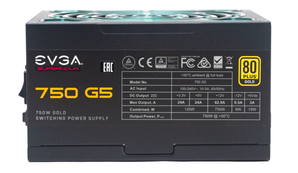 Обзор и тестирование блока питания EVGA G5 SuperNOVA 750W Обзор и тестирование блока питания EVGA G5 SuperNOVA 750W