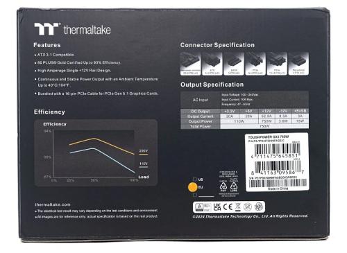 Обзор и тестирование блока питания Thermaltake Toughpower GX3 750W