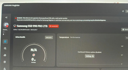Поддельный накопитель Samsung 990 PRO работает со скоростью 20 Мбайт/с