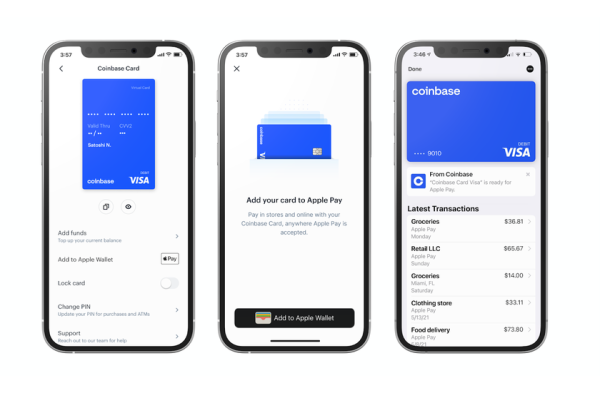 Криптовалютная биржа Coinbase теперь работает с Apple Pay и Google Pay