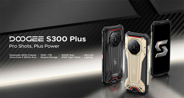 DOOGEE представила защищённый смартфон S300 Plus с хранилищем 1 ТБ и процессором MediaTek Dimensity 8300