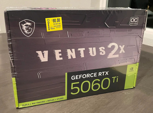 Магазин продал абсолютно новую GeForce RTX 5060 Ti 8GB всего за $80