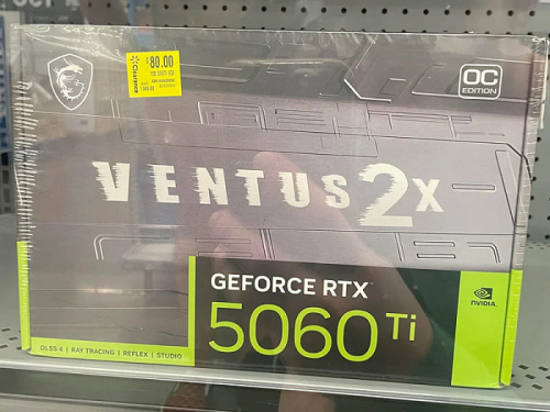 Магазин продал абсолютно новую GeForce RTX 5060 Ti 8GB всего за $80