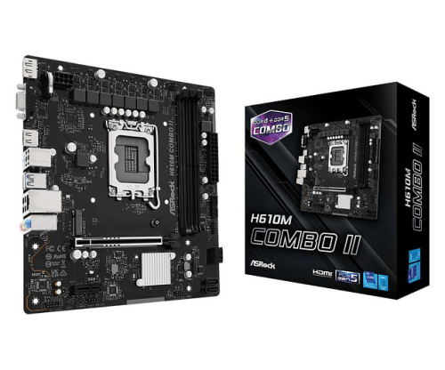 Материнская плата ASRock H610M COMBO II получила три слота памяти для DDR4 и DDR5