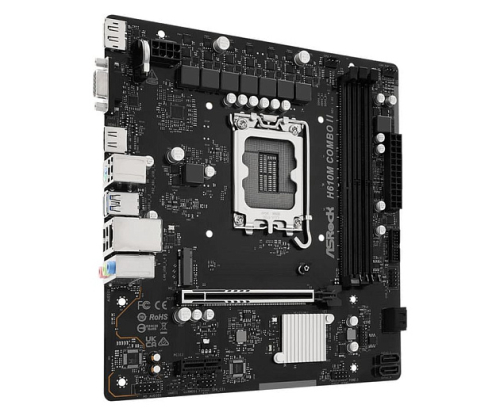 Материнская плата ASRock H610M COMBO II получила три слота памяти для DDR4 и DDR5