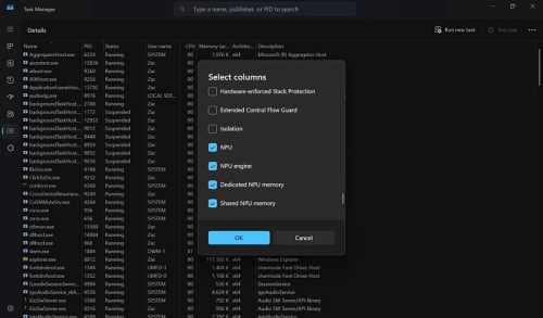 Диспетчер задач Windows 11 научится отображать нейронные ядра в видеокартах