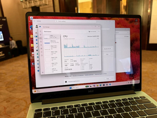 Первый взгляд на эталонный дизайн ноутбука Intel с процессором Wildcat Lake