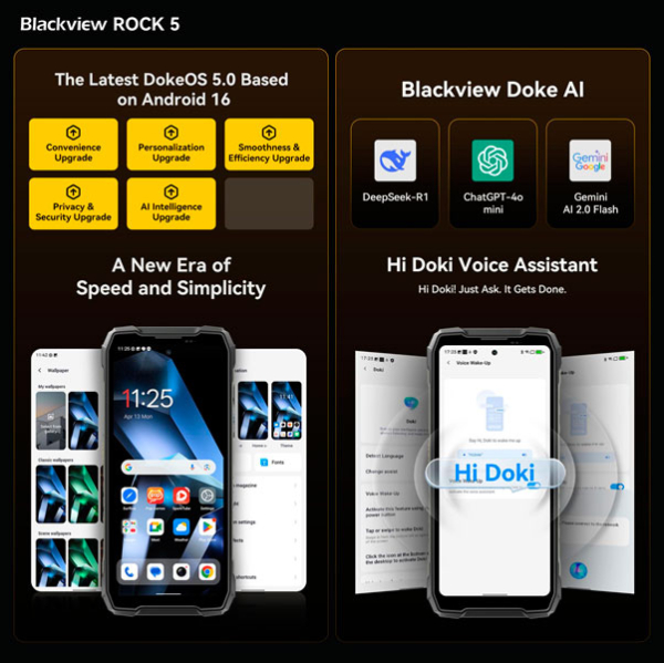 Blackview анонсировала защищённый флагманский смартфон ROCK 5 с фонариком яркостью 348 лм