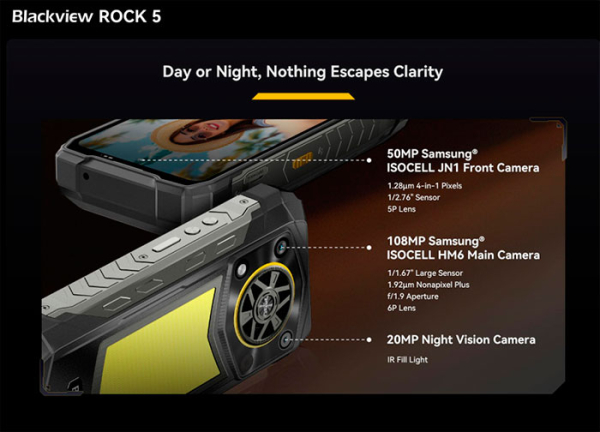 Blackview анонсировала защищённый флагманский смартфон ROCK 5 с фонариком яркостью 348 лм