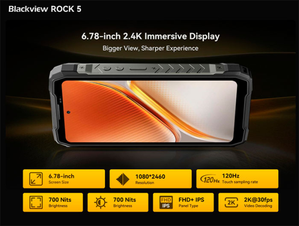 Blackview анонсировала защищённый флагманский смартфон ROCK 5 с фонариком яркостью 348 лм