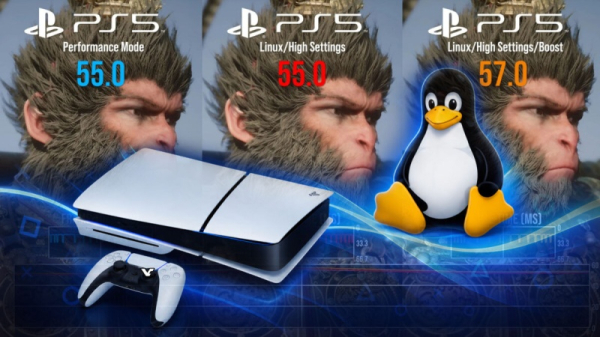 PlayStation 5 с Linux показала почти нативную производительность в играх из Steam 