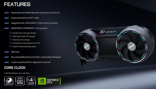 GIGABYTE зарегистрировала ещё несколько видеокарт премиальной серии Infinity GIGABYTE зарегистрировала ещё несколько видеокарт премиальной серии Infinity