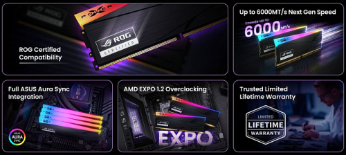 Silicon Power показала модуль памяти XPOWER Cyclone R DDR5, сертифицированный ASUS ROG
