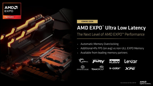 AMD научилась выжимать из DDR5 максимум — представлена технология разгона EXPO ULL AMD научилась выжимать из DDR5 максимум — представлена технология разгона EXPO ULL