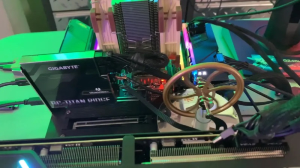 Бывший инженер Microsoft запустил двигатель Стирлинга на тепле процессора AMD Threadripper Бывший инженер Microsoft запустил двигатель Стирлинга на тепле процессора AMD Threadripper