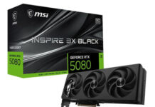 MSI выпустила чёрную версию видеокарты GeForce RTX 5080 INSPIRE 3X