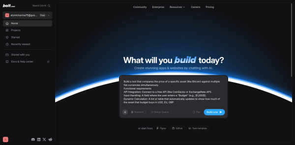Обзор Bolt: нейросеть, собирающая сайты по одному промпту Обзор Bolt: нейросеть, собирающая сайты по одному промпту