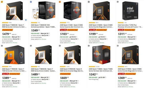 Процессоры AMD лидируют по продажам во всех крупных магазинах США, не оставляя шансов Intel Процессоры AMD лидируют по продажам во всех крупных магазинах США, не оставляя шансов Intel