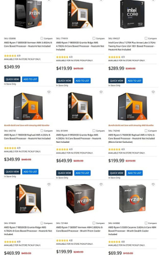 Процессоры AMD лидируют по продажам во всех крупных магазинах США, не оставляя шансов Intel Процессоры AMD лидируют по продажам во всех крупных магазинах США, не оставляя шансов Intel