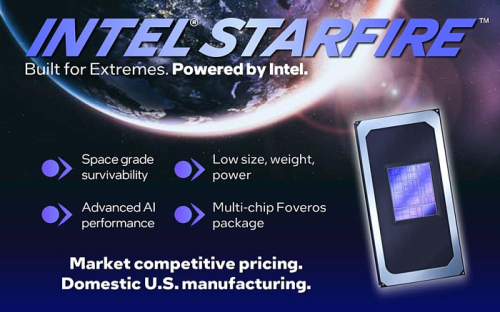 Процессоры Intel Starfire предназначены для работы в космосе при температуре до 125°C Процессоры Intel Starfire предназначены для работы в космосе при температуре до 125°C