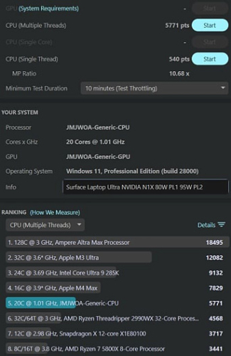 Производительность NVIDIA RTX Spark идентична Apple M3 Max в тесте Cinebench 2026 Производительность NVIDIA RTX Spark идентична Apple M3 Max в тесте Cinebench 2026