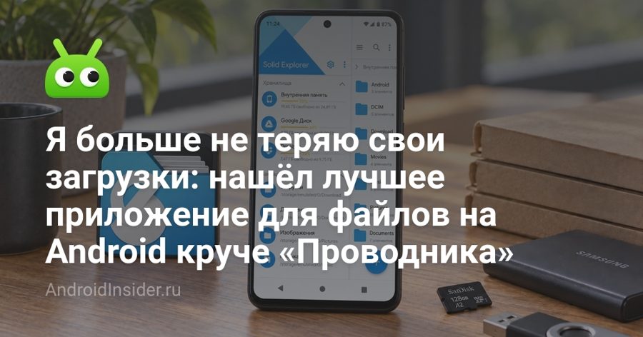 Solid Explorer вместо «Проводника» на Android: две панели убирают главное мучение при переносе файлов