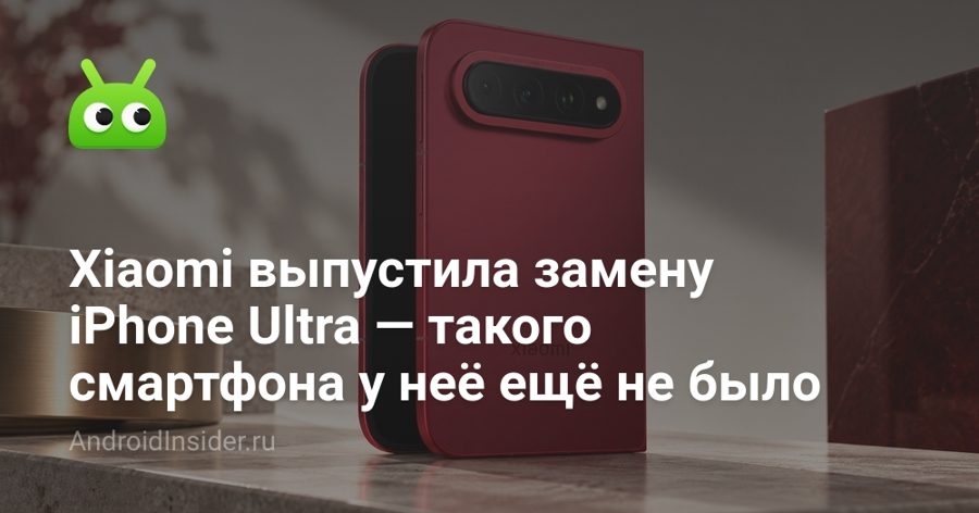 Xiaomi выпустила «книжку» за 142 000 рублей — за два дня до анонса складного iPhone