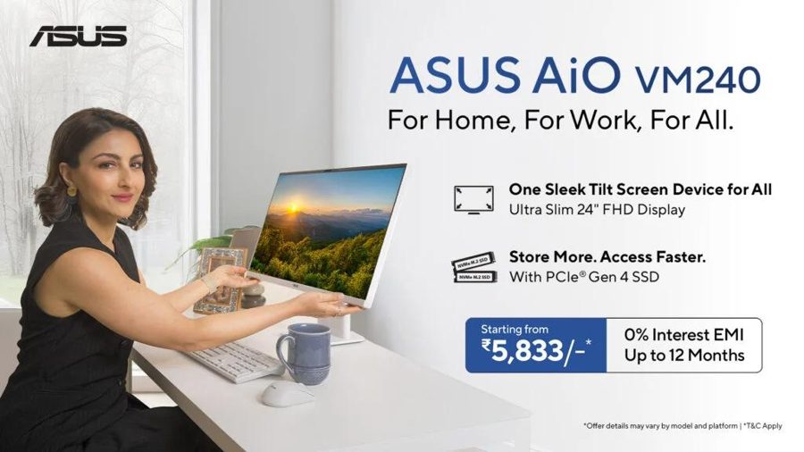 Asus представила компактный моноблок VM240 AiO за $700 — с Ryzen 5 и ИИ-шумоподавлением