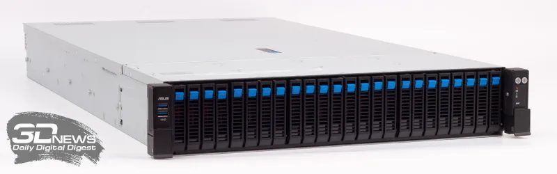 ASUS RS720-E12-RS24G: сервер на Intel Xeon 6 с 24 NVMe и тремя GPU в 2U