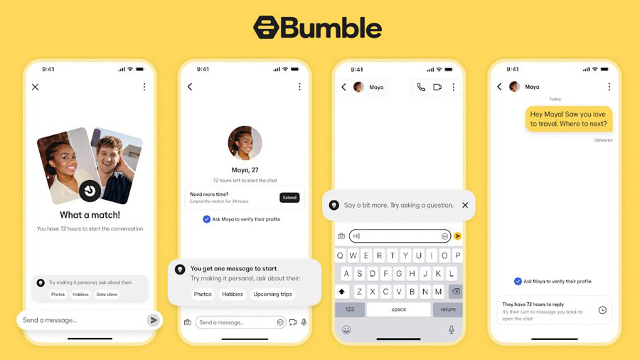 Bumble отменила правило «первой пишет женщина» — теперь сообщение может отправить любой
