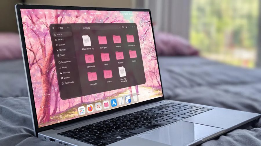 GNOME получил стеклянный дизайн как у Apple — Aura Glass преобразил рабочий стол