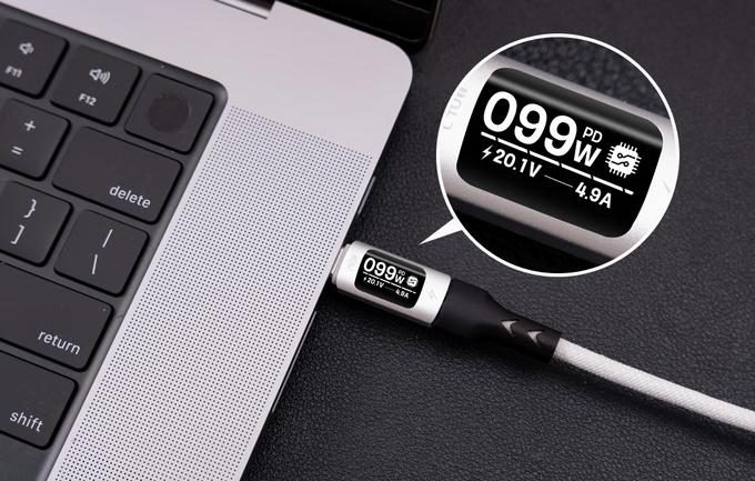 Кабель USB-C за $27 со встроенным экраном: 240 Вт и 80 Гбит/с — и вот как он работает Кабель USB-C за $27 со встроенным экраном: 240 Вт и 80 Гбит/с — и вот как он работает