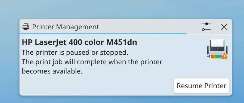 KDE Plasma 6.8 улучшила удалённый доступ и уведомит о недоступном принтере