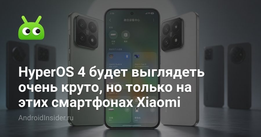 Liquid Glass в HyperOS 4 получит только топовый Snapdragon 8 Elite и новые чипы Xiaomi