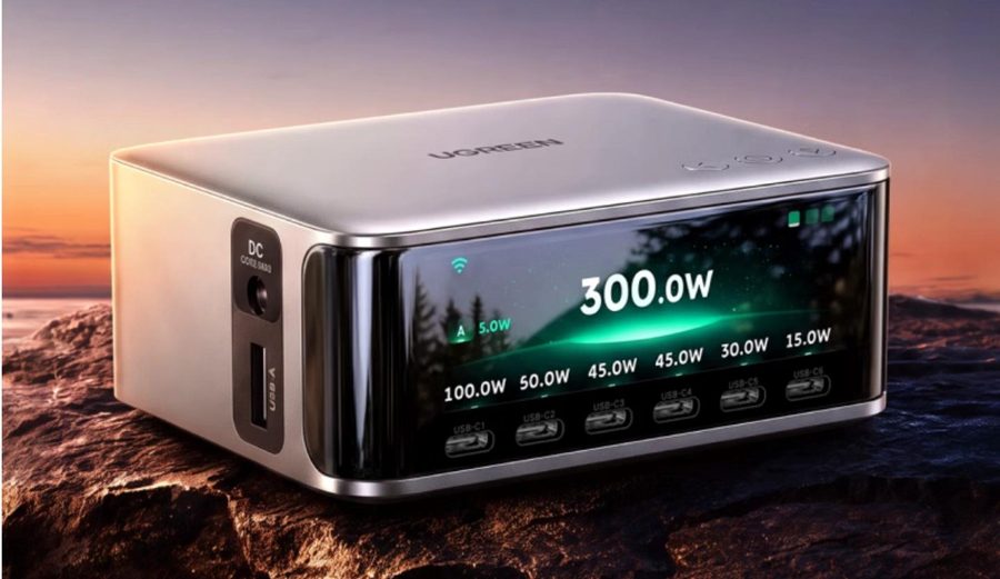 Ugreen показала зарядную станцию на 300 Вт с экраном и управлением со смартфона