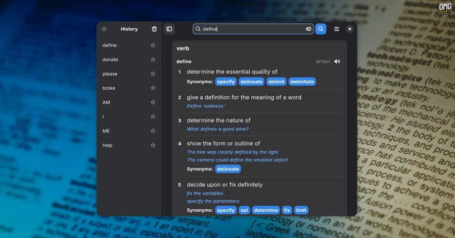 Wordbook для GNOME: офлайн-словарь с синонимами и озвучкой