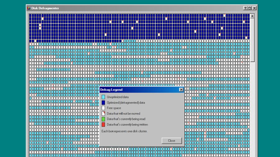 Дефрагментация диска из Windows 98 ожила в браузере — ностальгический симулятор без реальной пользы Дефрагментация диска из Windows 98 ожила в браузере — ностальгический симулятор без реальной пользы