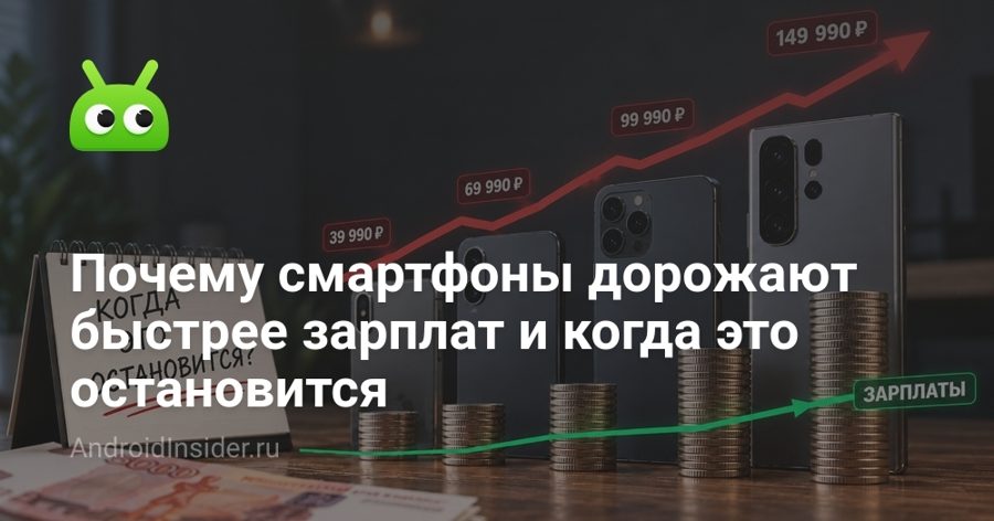 Смартфоны в 2026-м дорожают из-за памяти: цены на чипы выросли до 80%