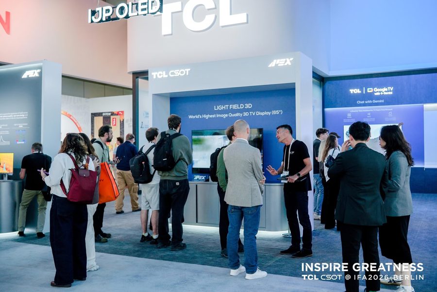 TCL CSOT показала на IFA 2026 дисплеи на новой технологии — от OLED до «бумажных» экранов