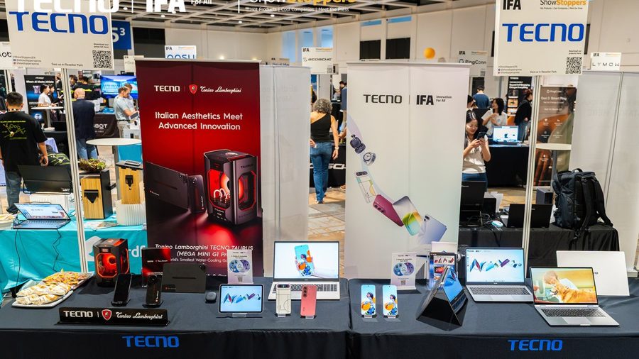 TECNO выпустила первые ноутбуки с сенсорным экраном и шарниром 360° — цены от 899 евро