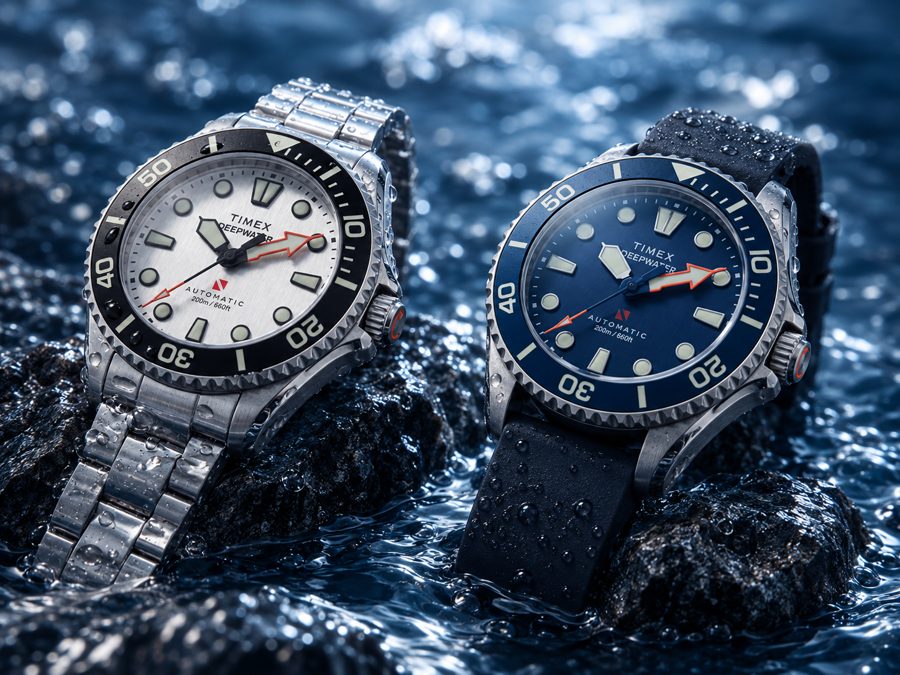 Timex показал два новых Deepwater Meridian 200 HEV Automatic — и скрыл анонс